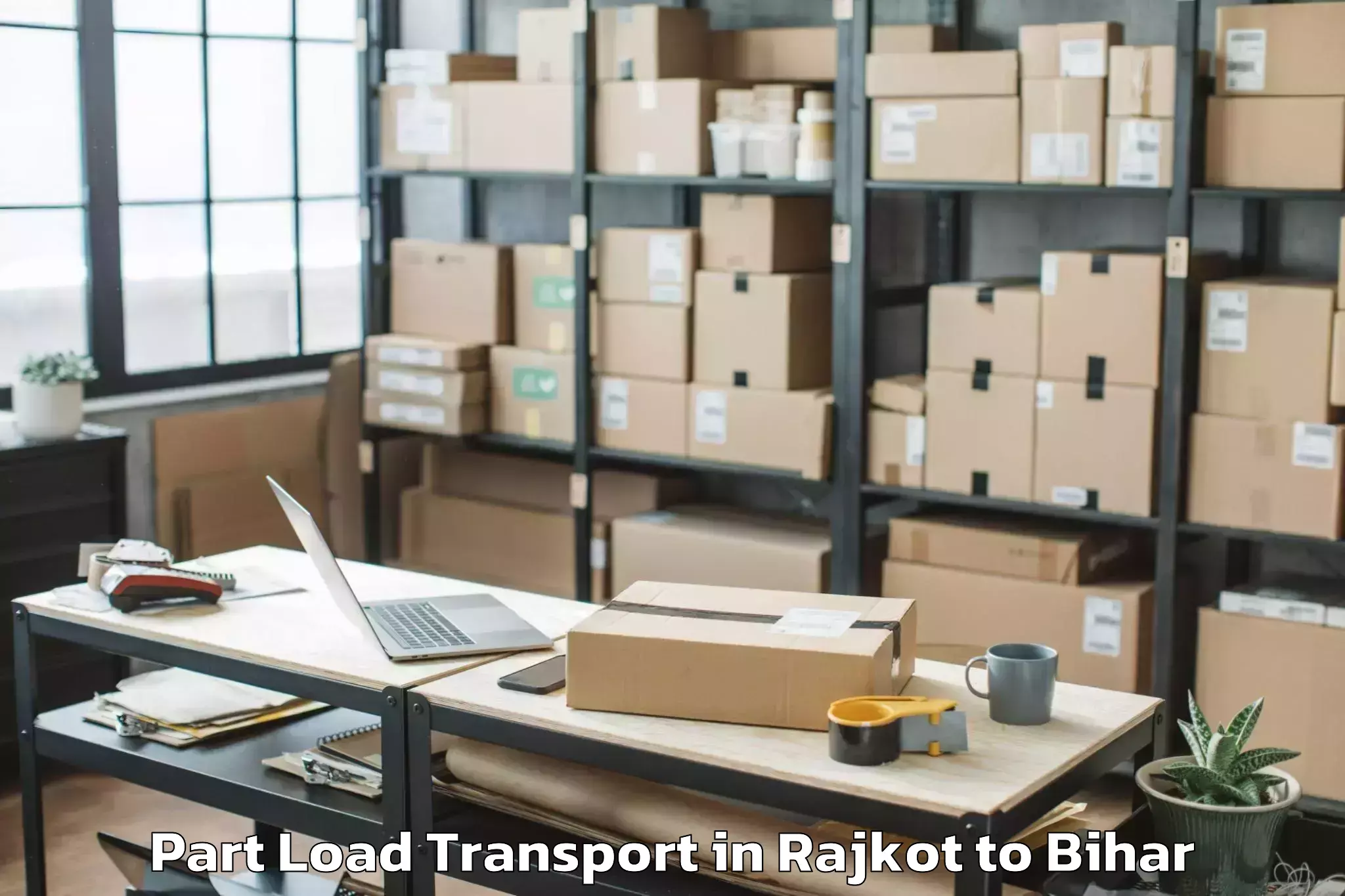 Leading Rajkot to Chainpur Part Load Transport Provider